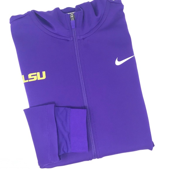 Nike Pro Dri Fit LSU Team Full ZIP Hoodie *Md *NWT - Picture 1 of 9